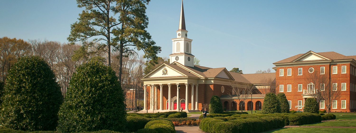 The chapel and Divinity Building of Regent University, Virginia Beach.