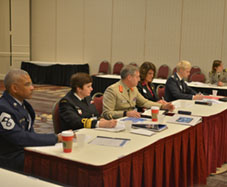 Canadian Navy Rear-Admiral Jennifer Bennett (second from left). Photo credit: Paolo Giordano.