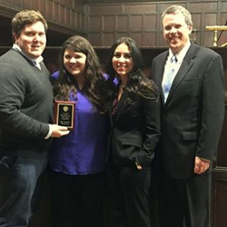 Price Media Moot Court Team. Photo courtesy of the Regent School of Law Facebook page.