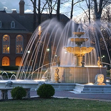 The fountain on Regent University's beautiful campus in Virginia Beach, VA 23464.