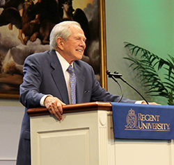 Regent University founder, chancellor and CEO, Dr. M.G. “Pat” Robertson.