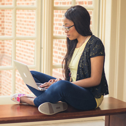 A student at Regent, a premier Christian university located in Virginia Beach, VA 23464.