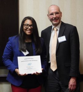 Tanny Simmons and Dr. Gary Roberts of Regent University's Robertson School of Government.