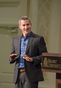 Jon Acuff at Regent University’s Executive Leadership Series.