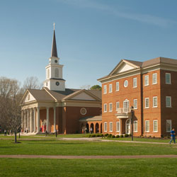 The chapel and Divinity Building of Regent University, Virginia Beach.