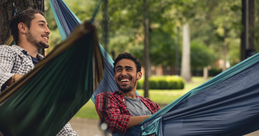 The first week of college is a vibrant carnival experience.