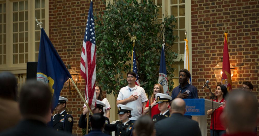 Regent University Military Resource Center’s annual Veterans Prayer Breakfast.