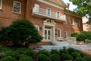 Regent University's Administration Building.