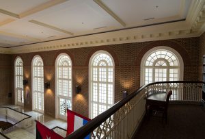 The view from Regent University library's balcony.