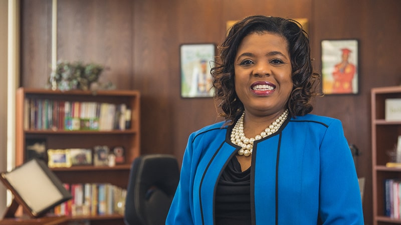 Regent University alumnus Sharon Byrdsong is the Superintendent of Schools for Norfolk Public Schools in Norfolk, Virginia.