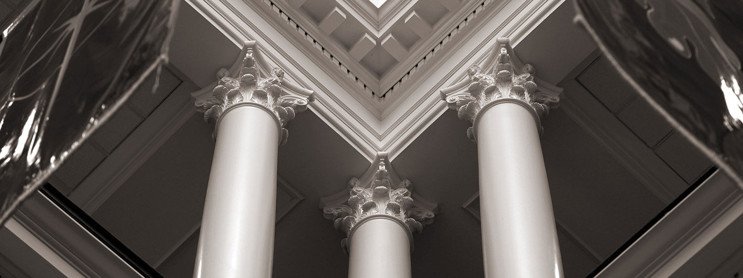 An architectural detail of Regent University.