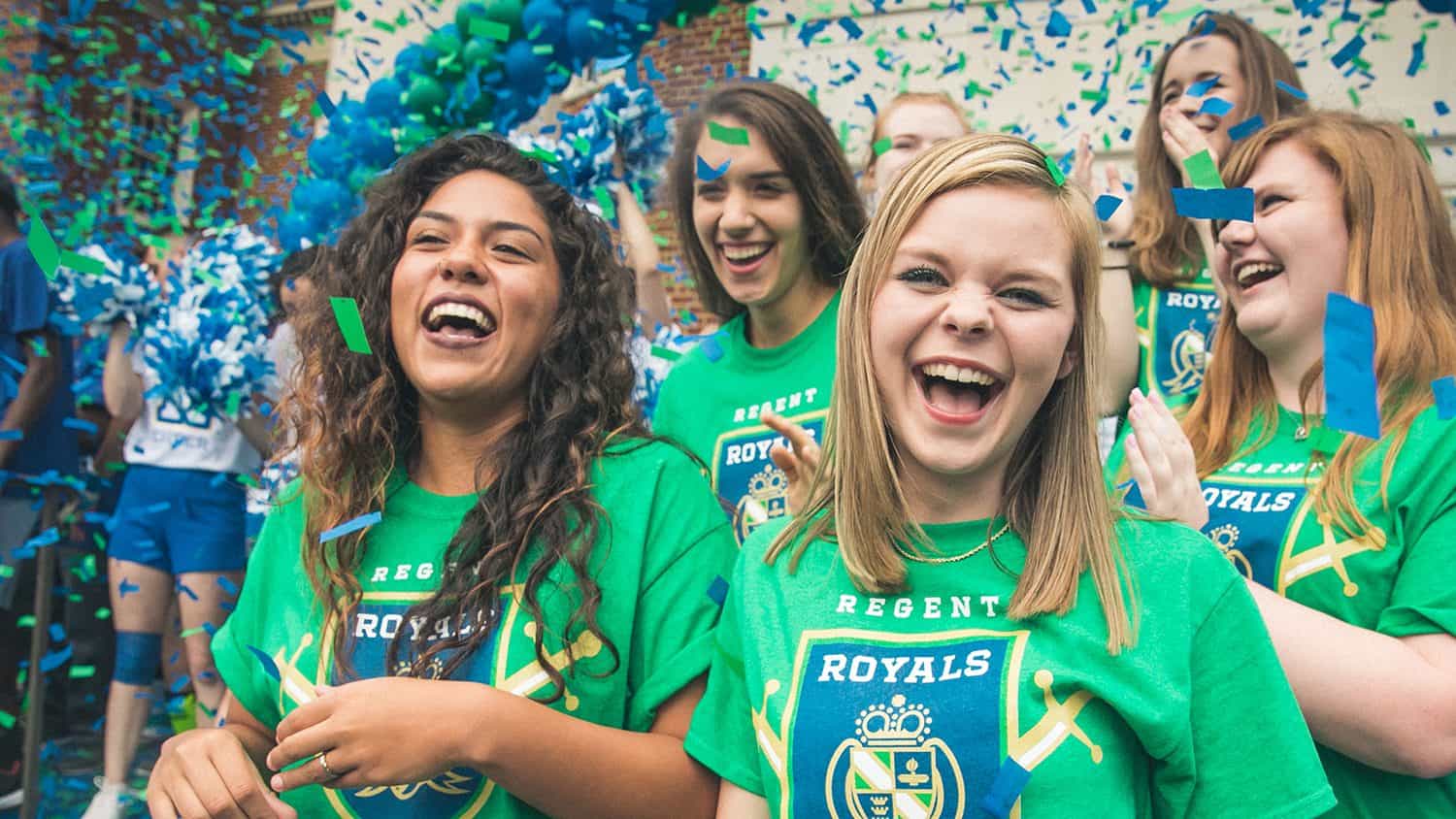 The on-campus pep rally at Regent University, Virginia Beach, VA 23464.