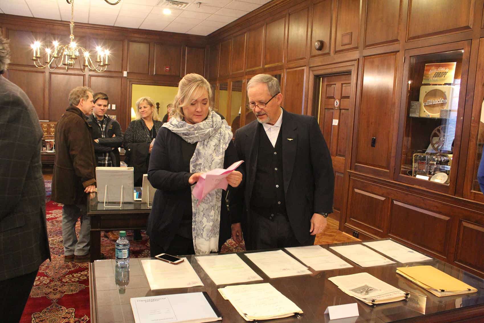 An exhibit of John Wimber's works in the Regent University Library.