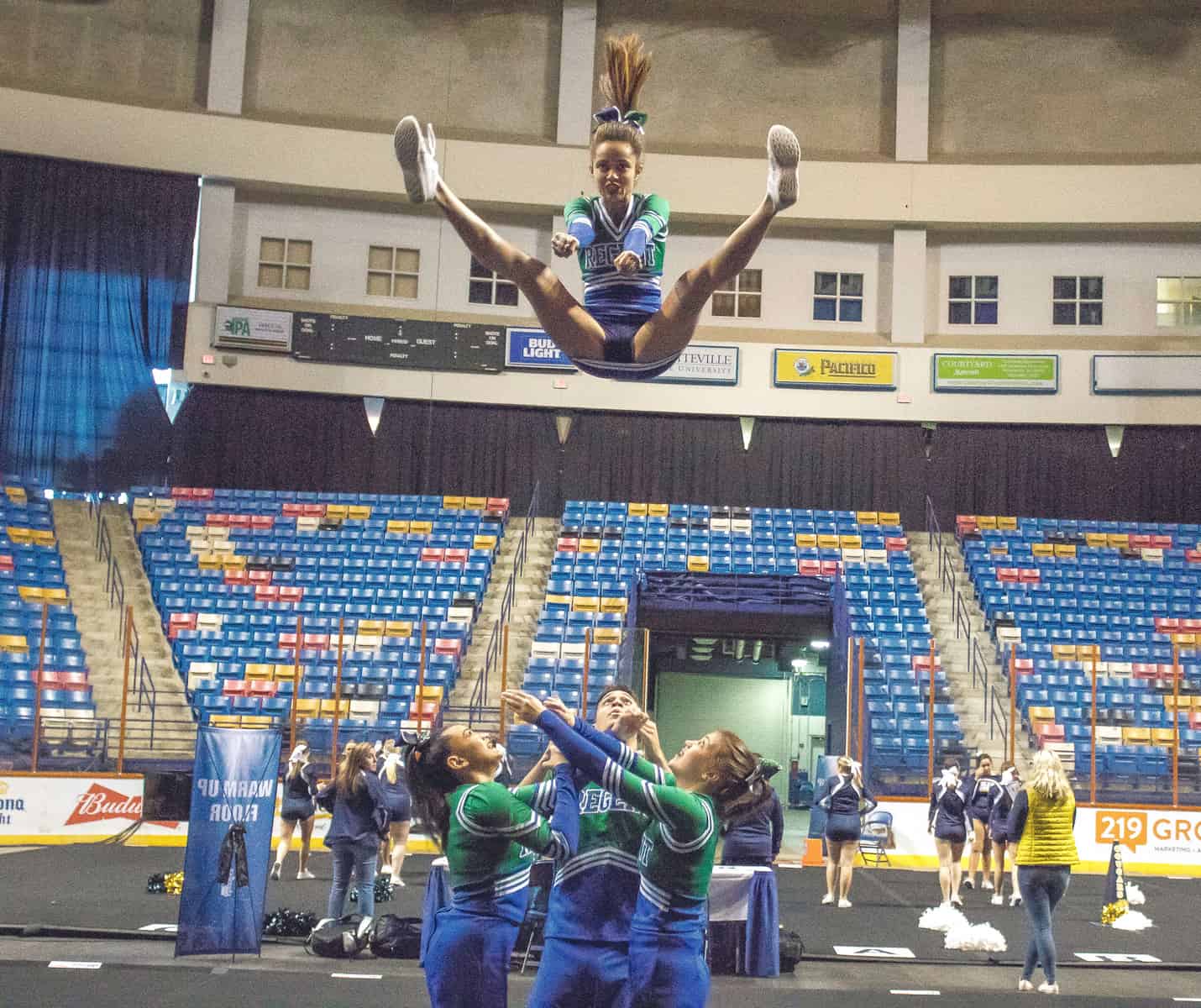 Regent Royals Cheerleaders made their impressive debut at the 2018 Christian Cheerleaders of America (CCA) National Competition.