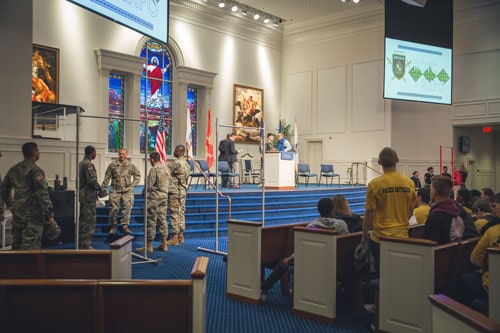 Regent University Military Resource Center partnered with Hampton Roads ROTC Consortium and local ROTC cadets and midshipmen to host an ROTC Expo.