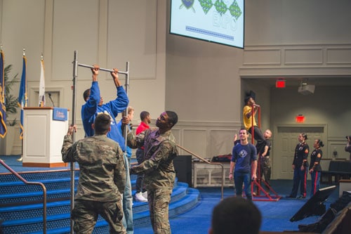 The ROTC Expo at Regent University.