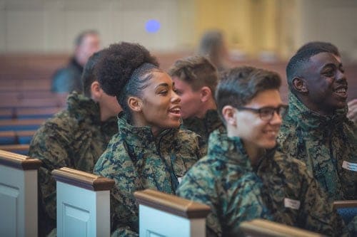 The ROTC Expo at Regent University, Virginia Beach.