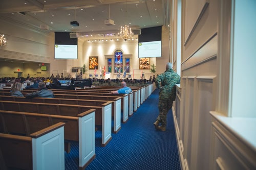 The ROTC Expo on Regent University's campus in Virginia Beach.