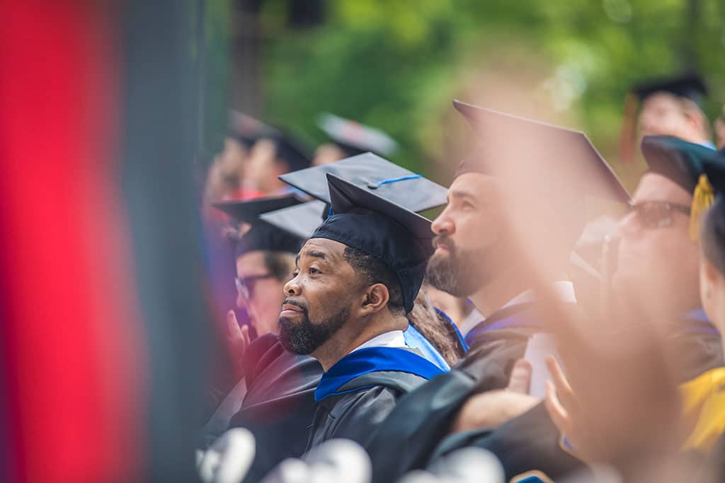 Graduates at Regent University’s 39th Commencement ceremony.