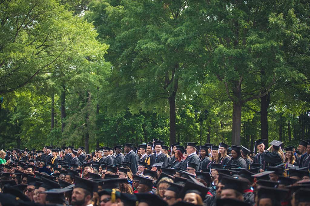 Regent University’s commencement ceremony.