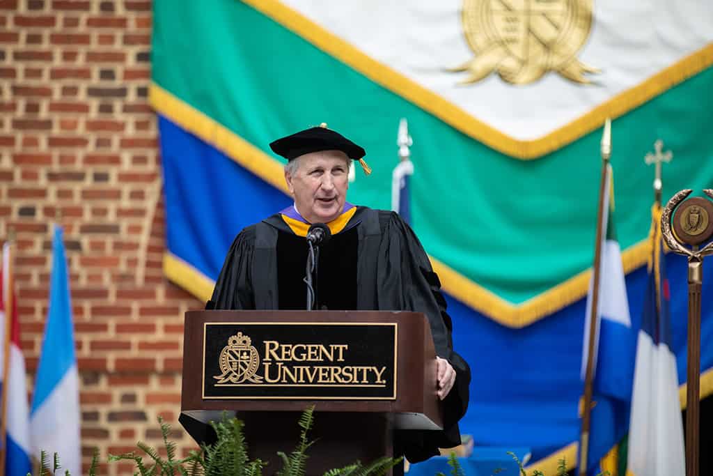 Regent University's beautiful commencement ceremony in Virginia Beach.