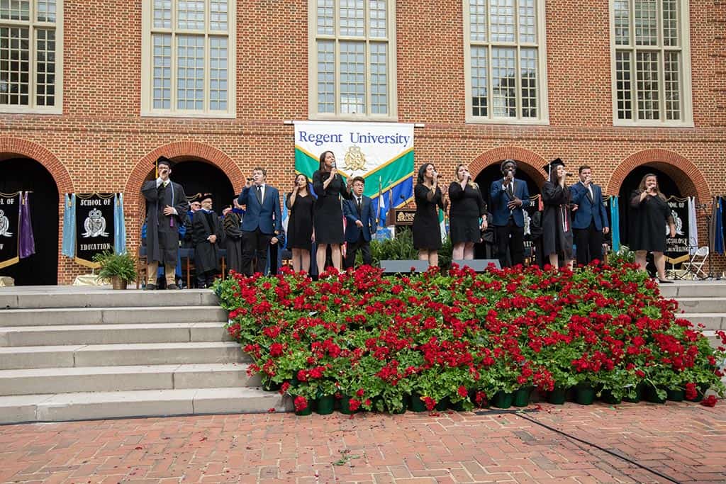 Regent University’s commencement ceremony.