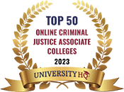 Regent University ranked #10 of the top 25 Online Associates in Criminal Justice College Programs | UniversityHQ