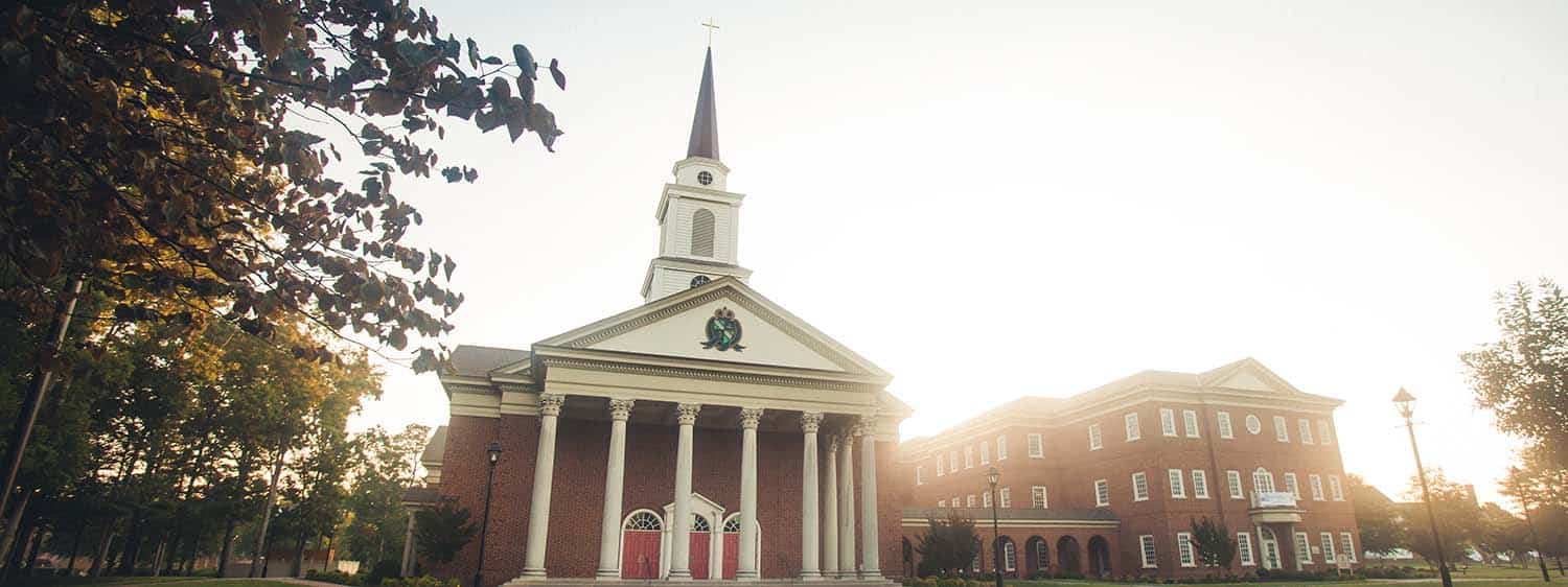 The chapel and Divinity Building of Regent University, Virginia Beach.