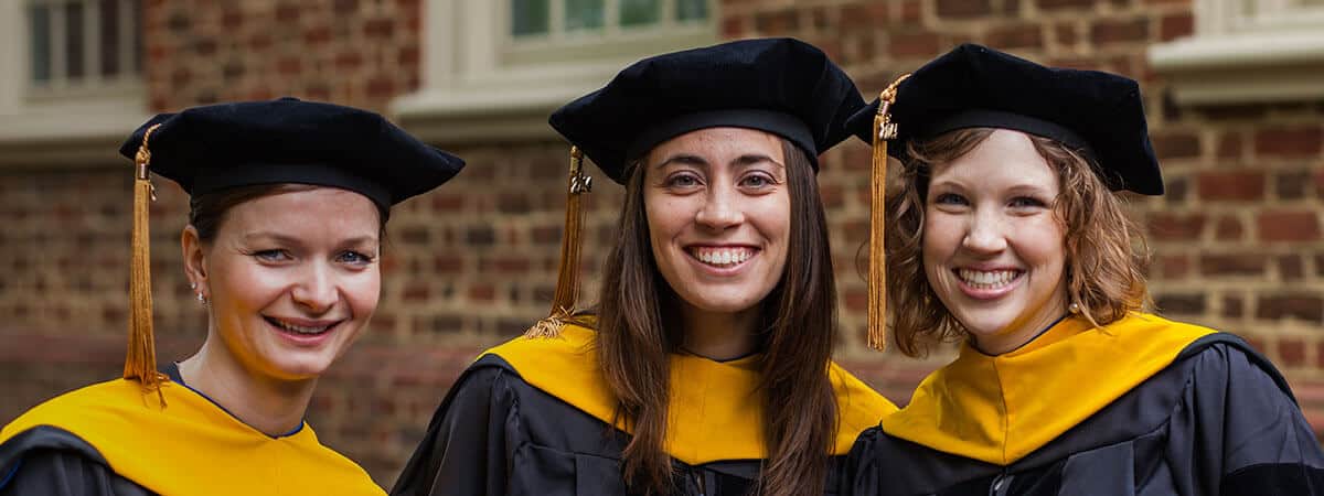 Regent University School of Psychology & Counseling graduates on Commencement day.