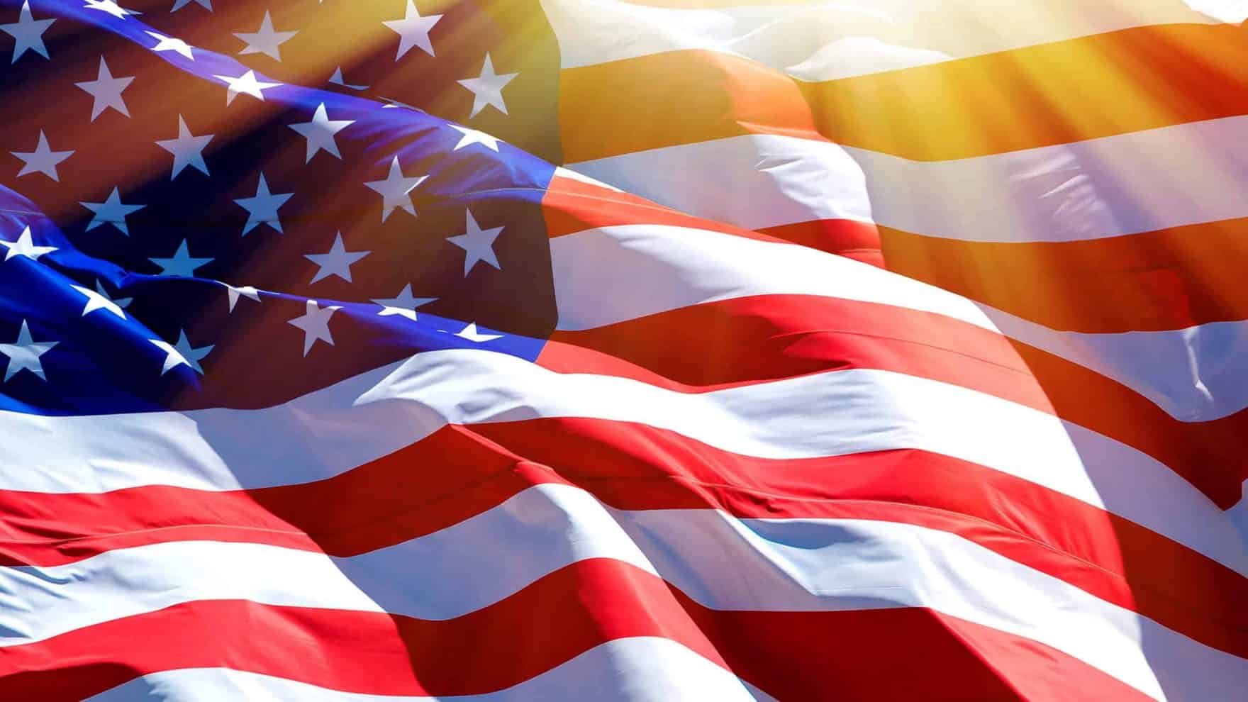 The American flag; Regent is offering a $10,000 Freedom Scholarship.