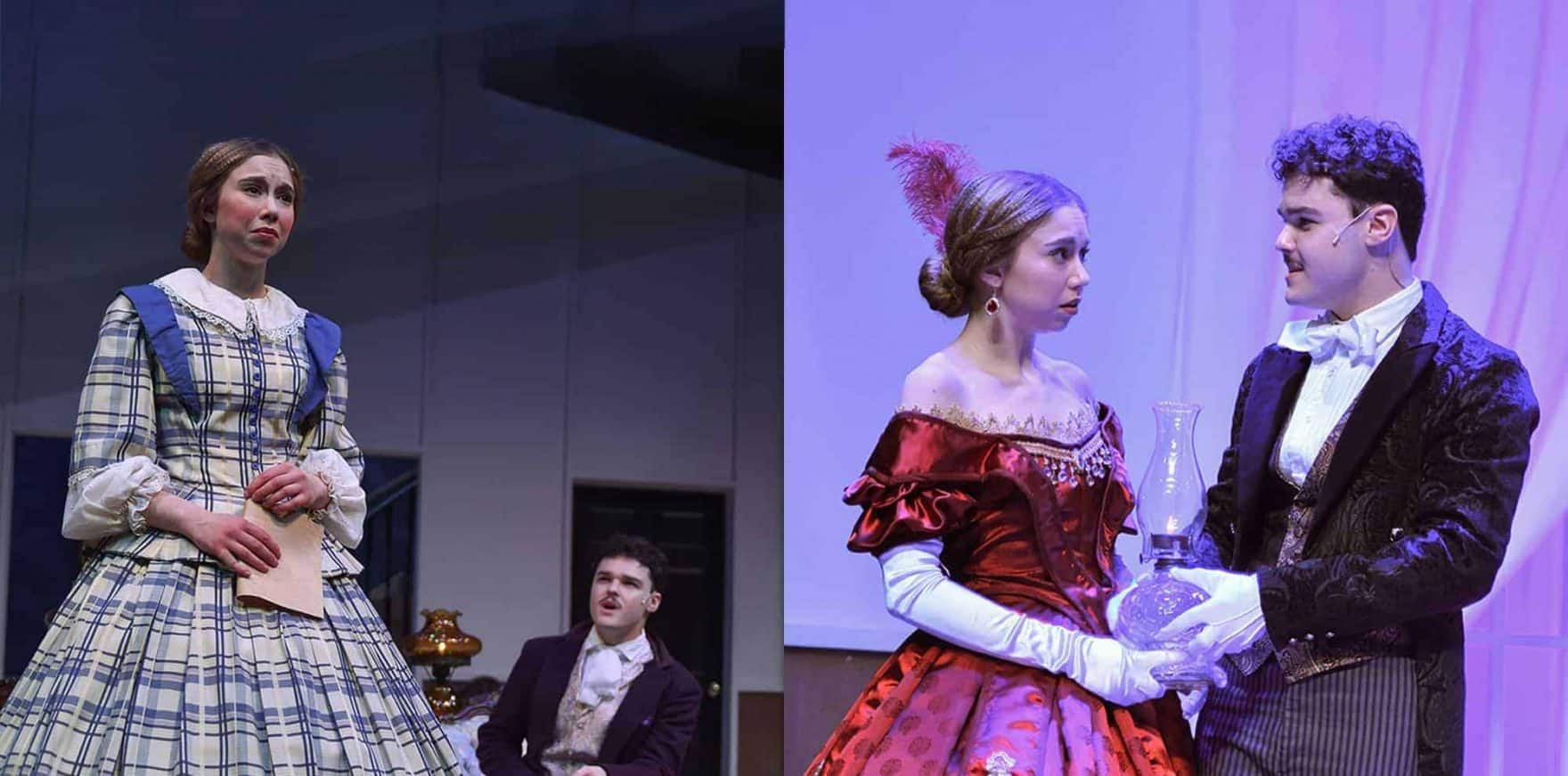 Scenes from 'The Heiress,' a psychological drama presented by Regent University Theatre in Virginia Beach.