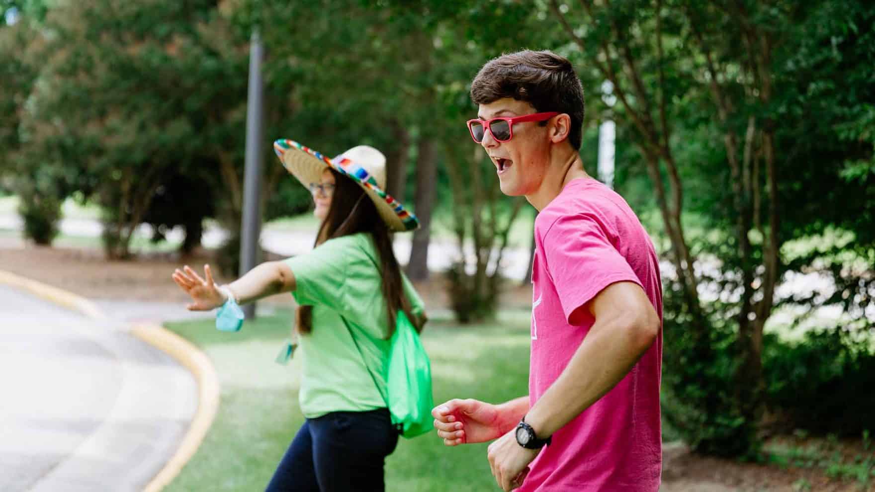 Regent students during SOAR, the summer orientation event in Virginia Beach.