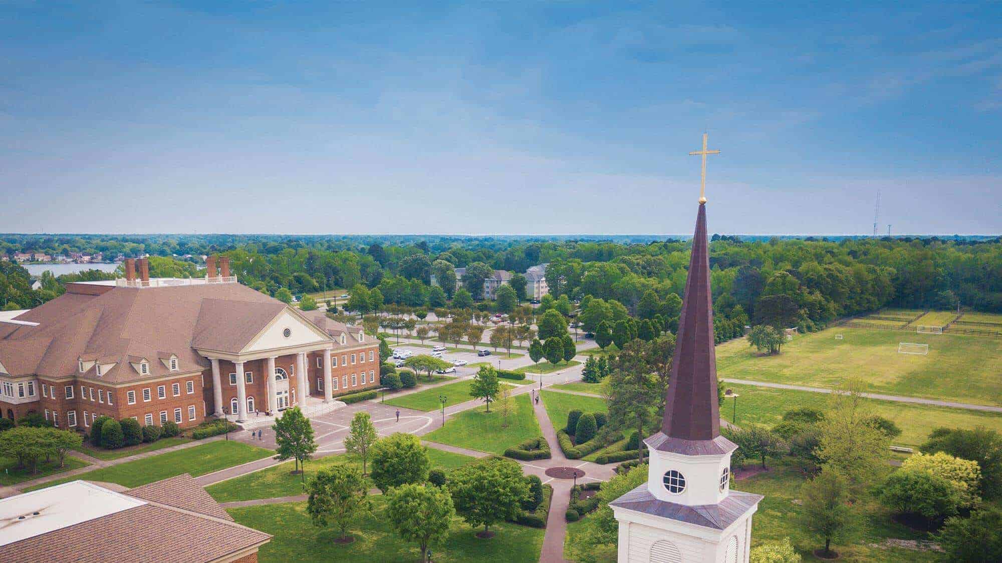 A view of Regent, a Christian university with a nursing school in Virginia.