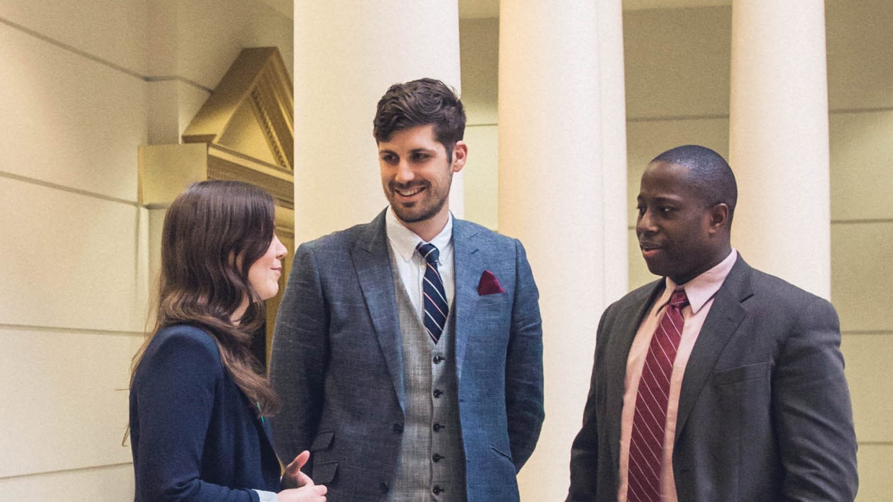 Students at Regent, a university that offers a certificate in government.