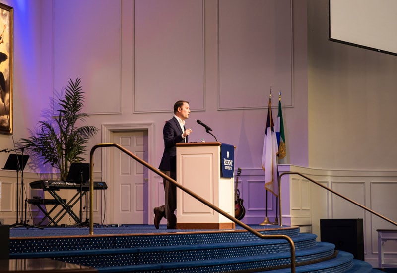 Virginia Attorney General Jason Miyares Speaks at Regent University