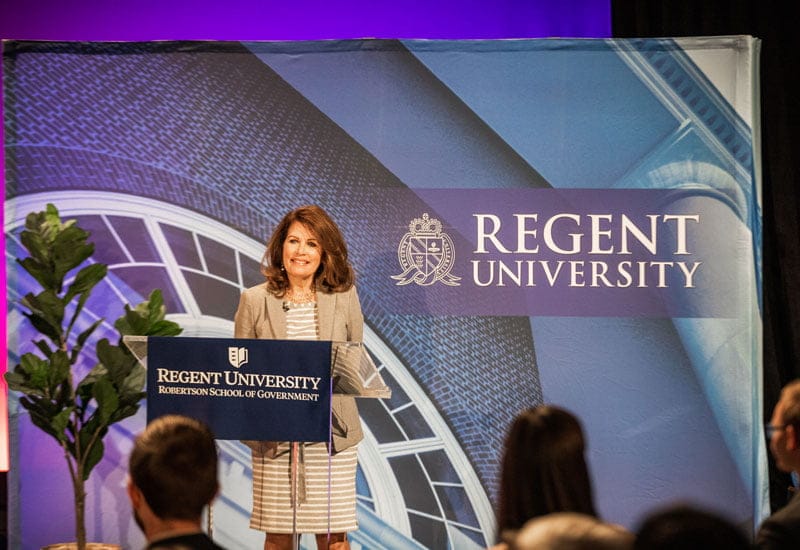 Dr. M.G. “Pat” Robertson Hosts Exclusive Chancellor’s Forum for Regent University Robertson School of Government