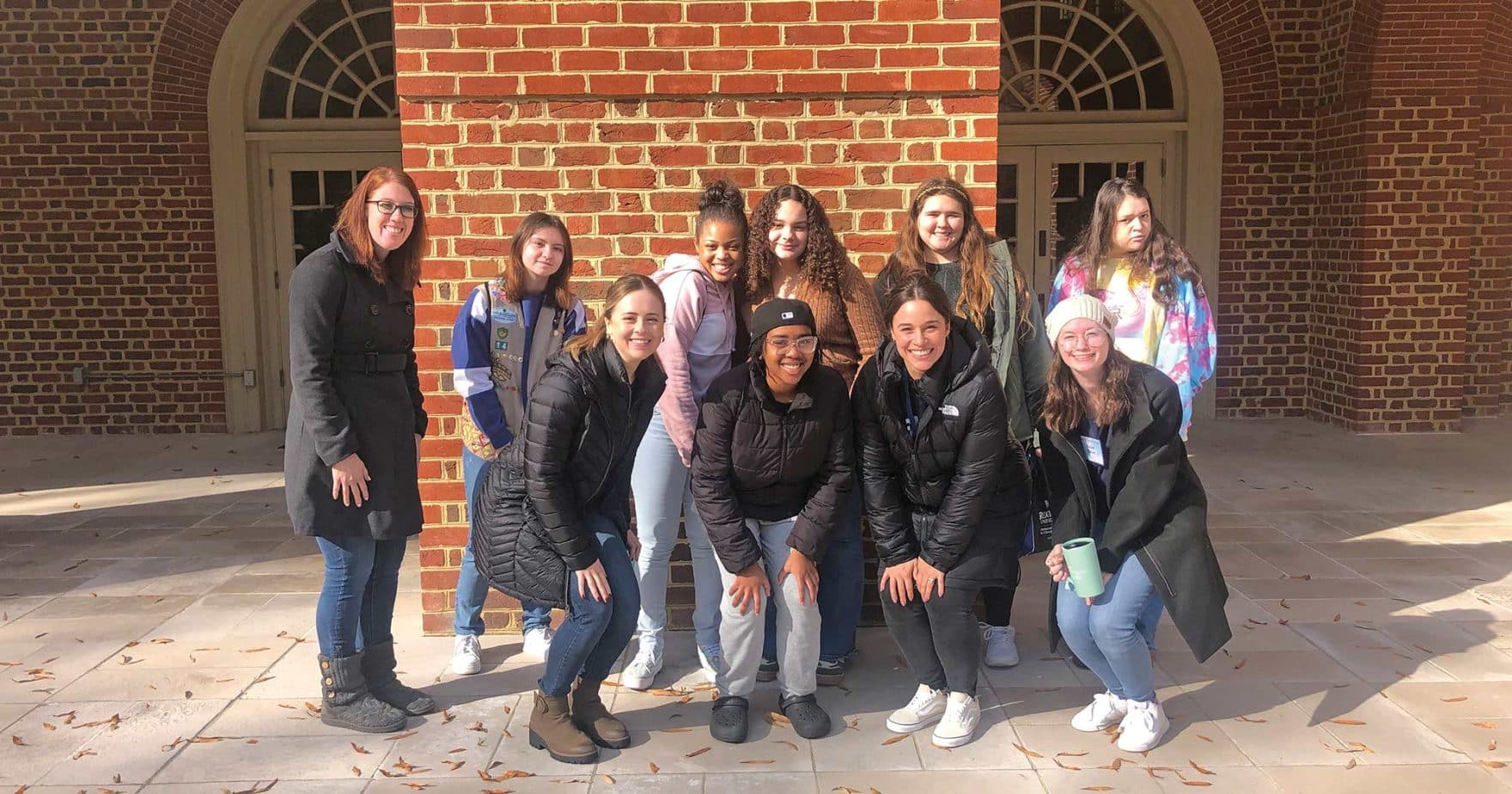 The Girl Scouts at Regent University Virginia Beach.