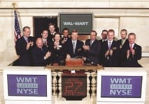 Wal-Mart International Executives at the New York Stock Exchange. Courtesy of Wal-Mart Stores, Inc. 