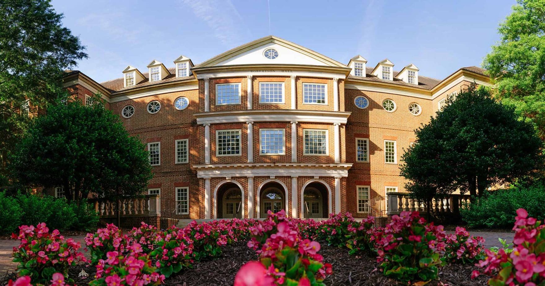 Robertson Hall, which houses Regent University's School of Law in Virginia Beach.