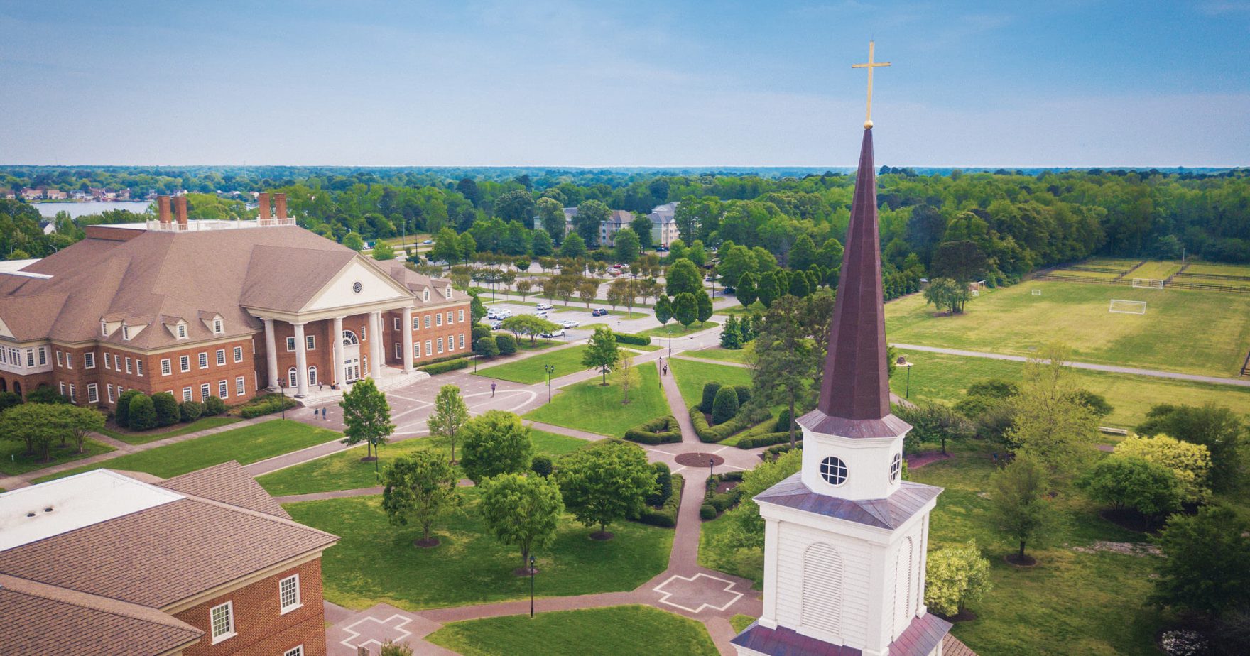 An aerial view of Regent's campus where Law students may be considered for the scholarship in honor of the late Judge Richard Bray.