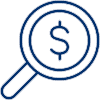 A dollar sign icon for Financial Aid, a part of the academic resources at Regent University.