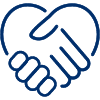 A hand-holding icon for Student Success, a part of the academic resources at Regent University.