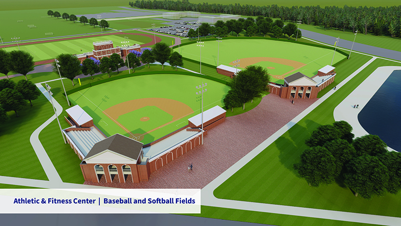 Rendering for the New Athletic Center